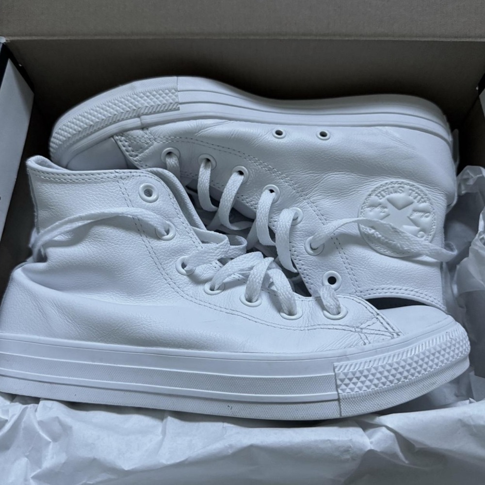 White Converse High-Top Sneakers